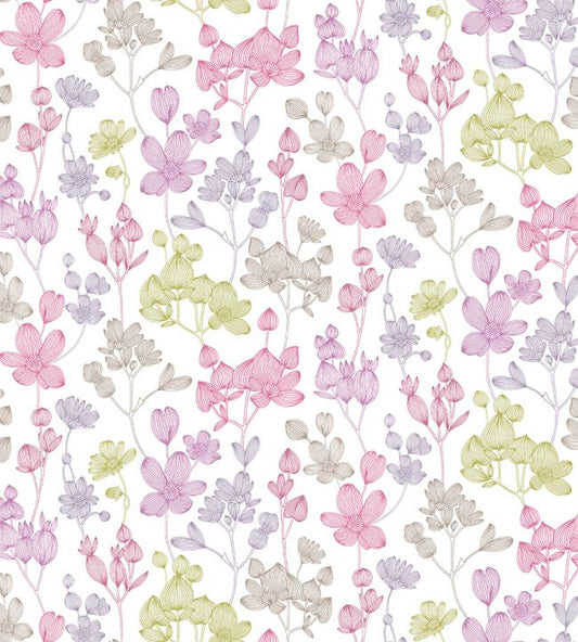 Kalina Nursery Wallpaper - Purple