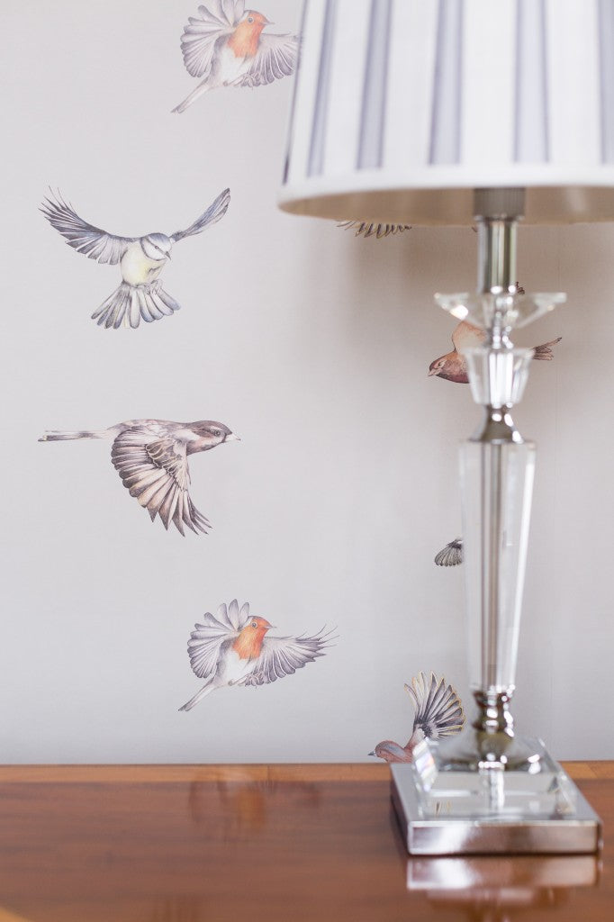 Early Bird Nursery Room Wallpaper 3 - Pink