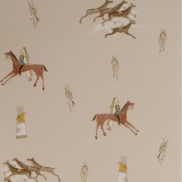 Apache Sienna Nursery Wallpaper - Sand