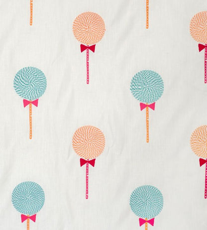 Lollipops Nursery Fabric - Teal