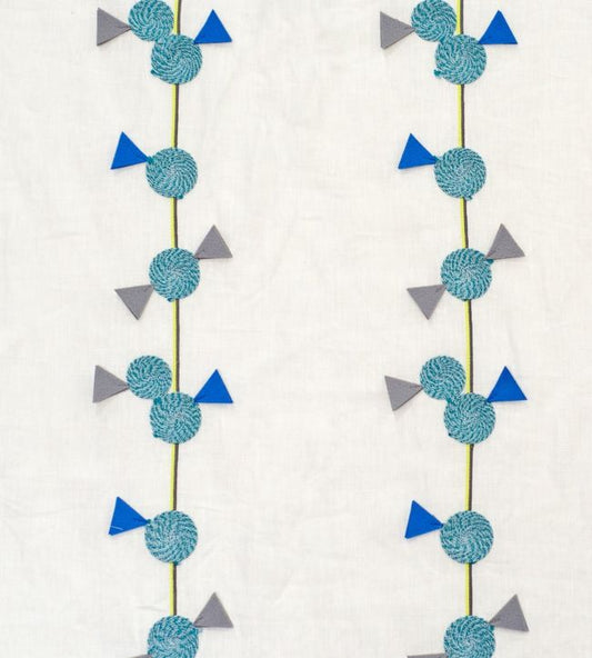 Mini Swirl Lollipop Nursery Fabric - Blue