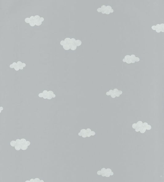 Nuages Nursery Wallpaper - Gray