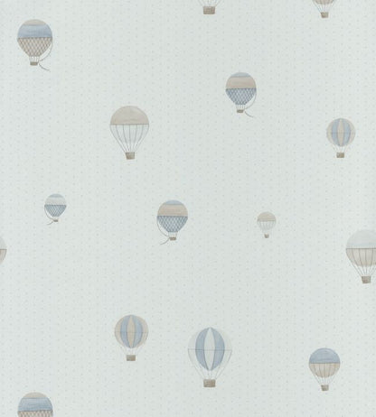 Montgolfiere Nursery Wallpaper - Silver