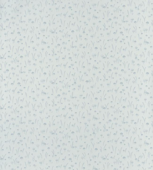 Liberty Champignons Nursery Wallpaper - Silver