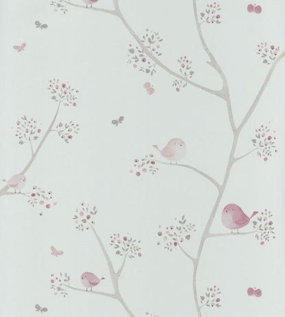 Oiseaux Nursery Wallpaper - Gray