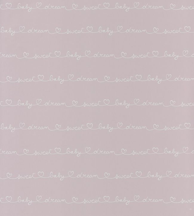 Ecriture Nursery Wallpaper - Pink