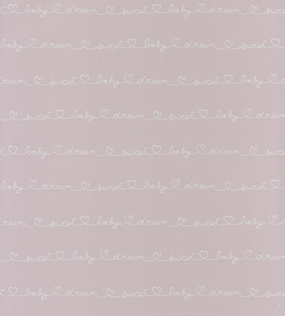 Ecriture Nursery Wallpaper - Pink