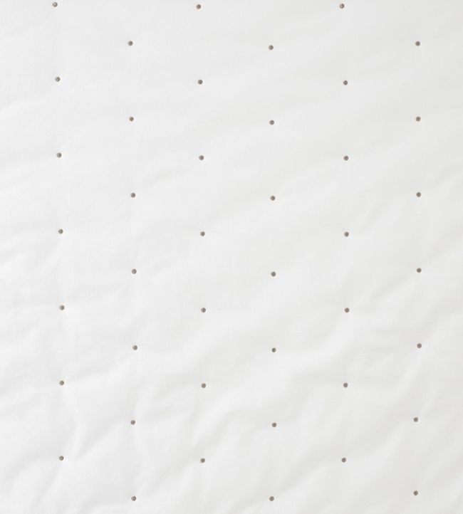 Molletonne A Pois Nursery Fabric - White