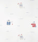 Ours Plage Nursery Fabric - White