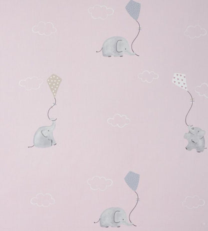 Elephants Nursery Fabric - Pink