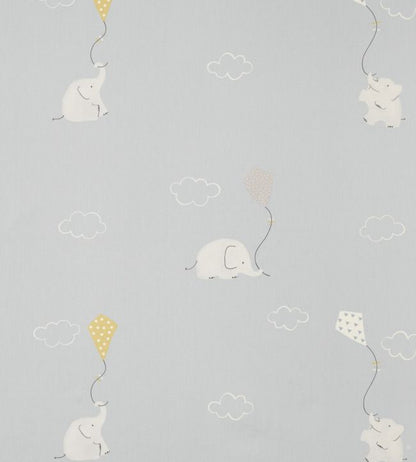 Elephants Nursery Fabric - Gray