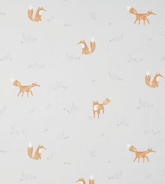 Renards Nursery Fabric - White