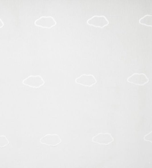 Voile Nuages Nursery Fabric - Gray