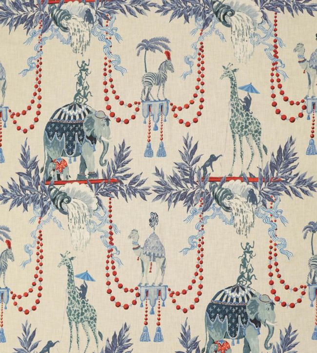 Monkey Business Nursery Fabric - Blue