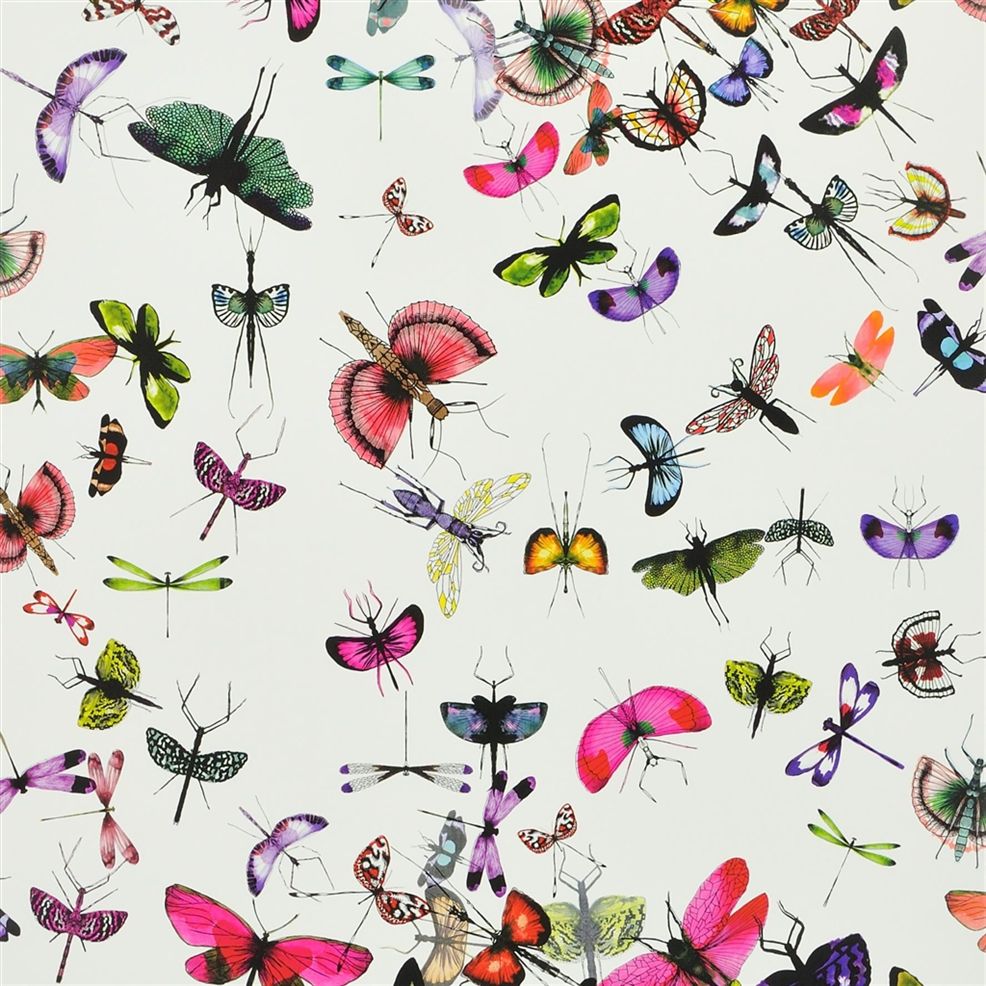 Mariposa Nursery Wallpaper - Multicolor
