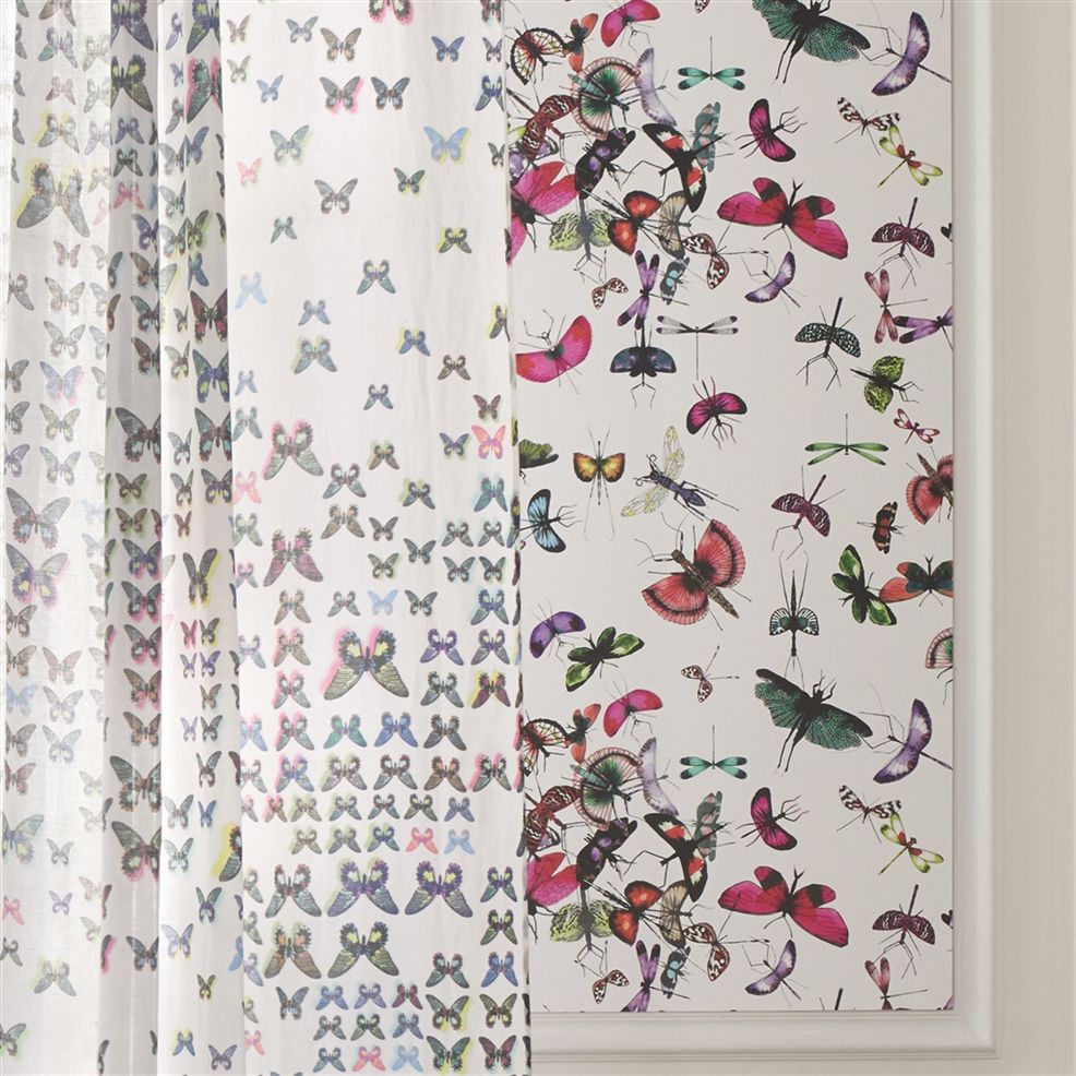 Mariposa Nursery Room Wallpaper - Multicolor