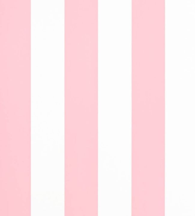 Spalding Stripe Nursery Wallpaper - Pink