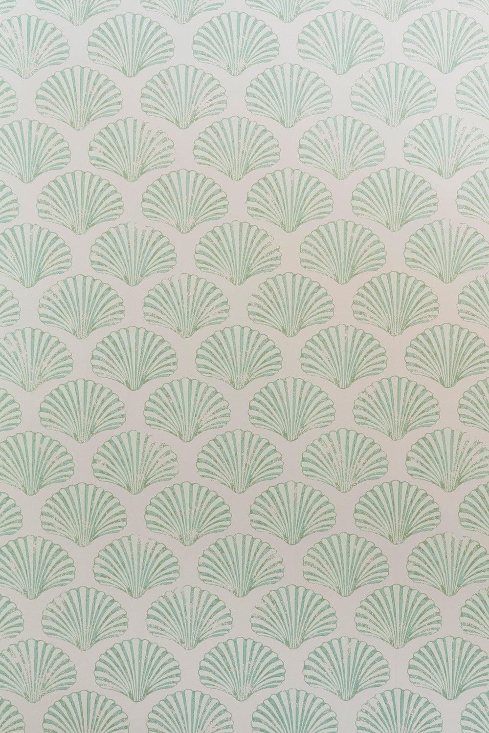 Scallop Shell Nursery Room Wallpaper 4 - Green