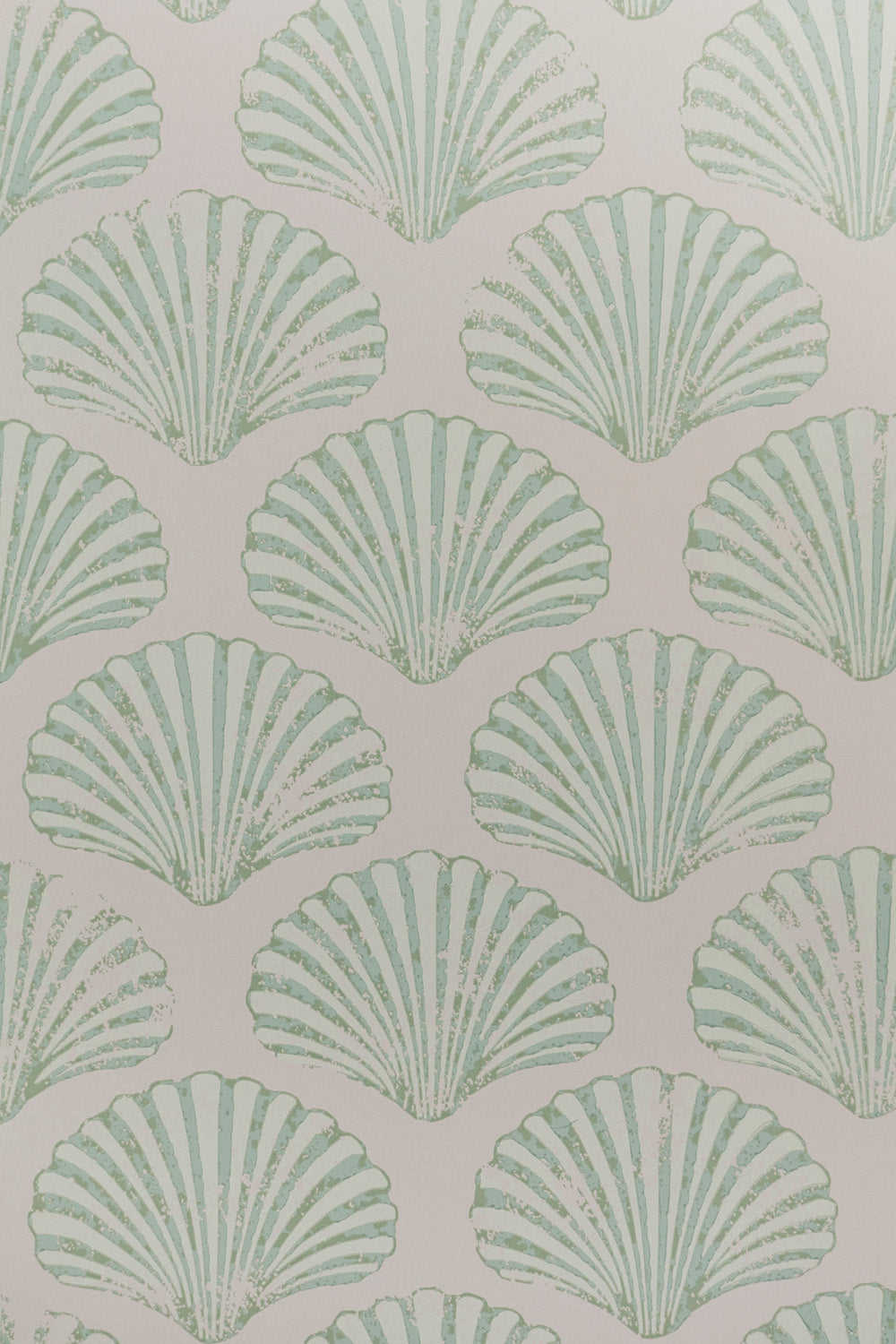 Scallop Shell Nursery Room Wallpaper 5 - Green