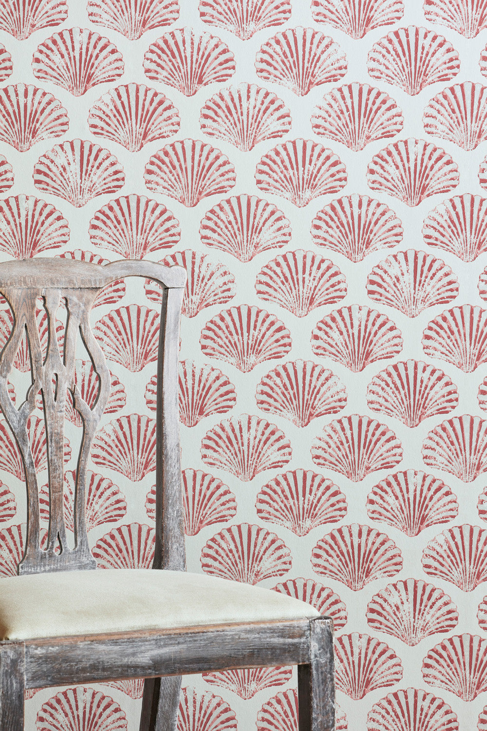 Scallop Shell Nursery Room Wallpaper 2 - Pink