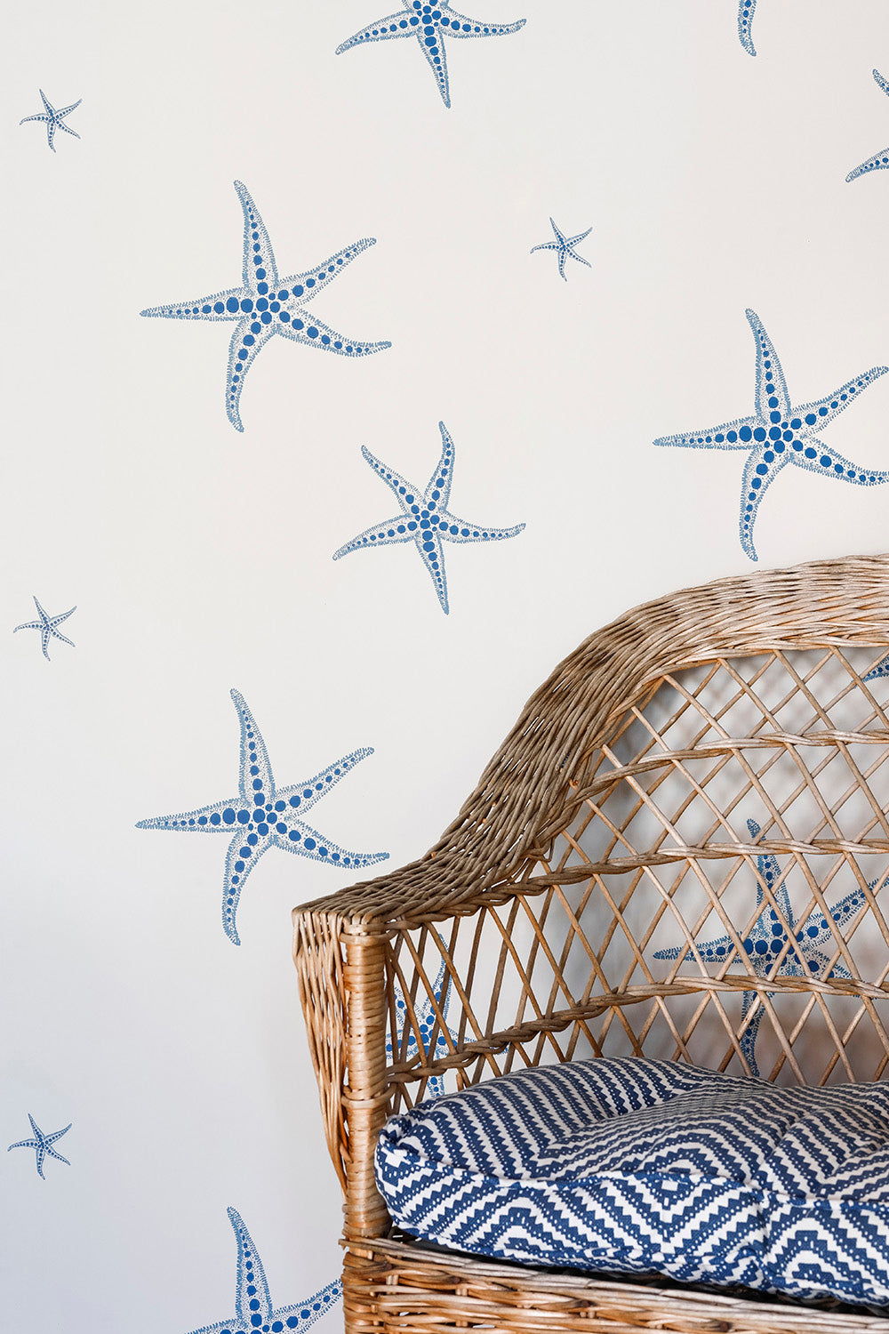 Starfish Nursery Room Wallpaper 4 - White