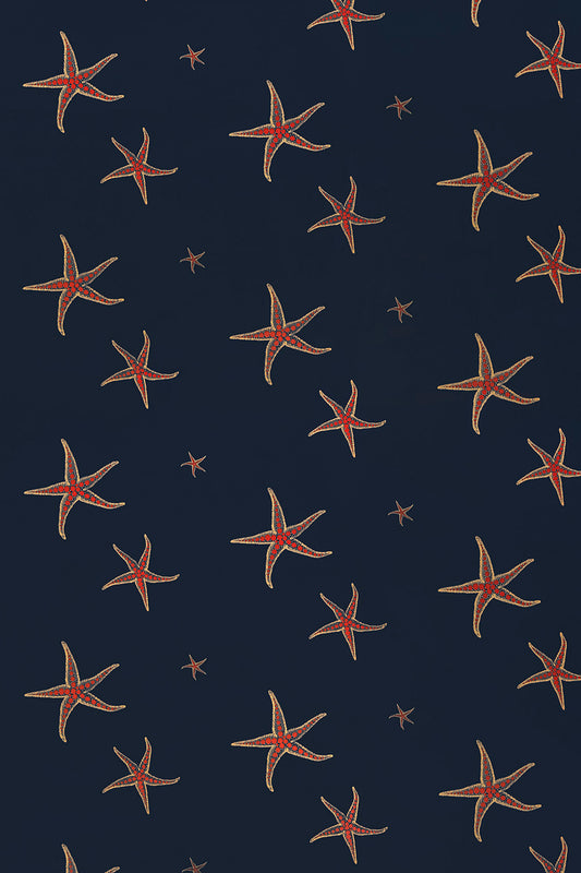 Starfish Nursery Wallpaper - Blue