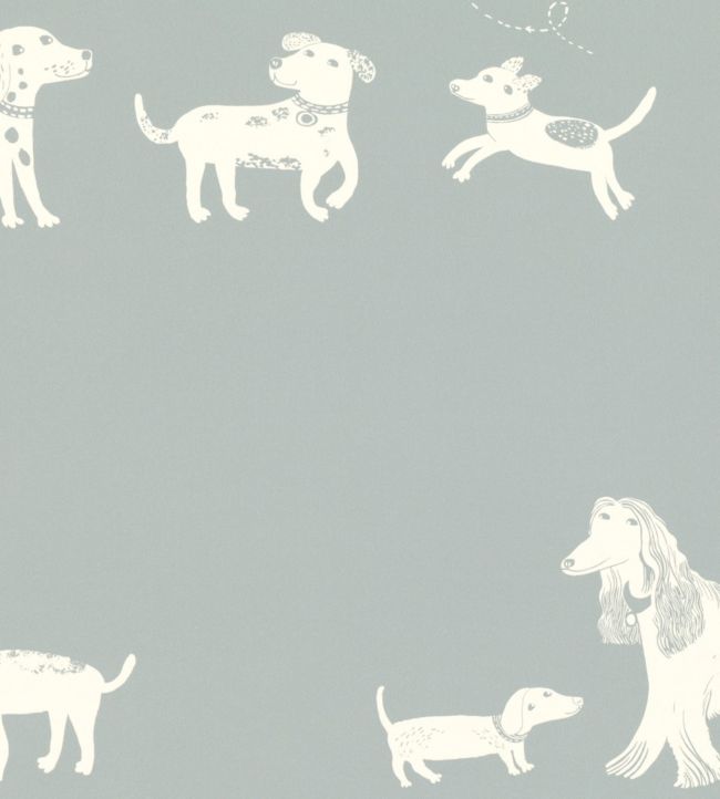 Fetch Nursery Wallpaper - Gray