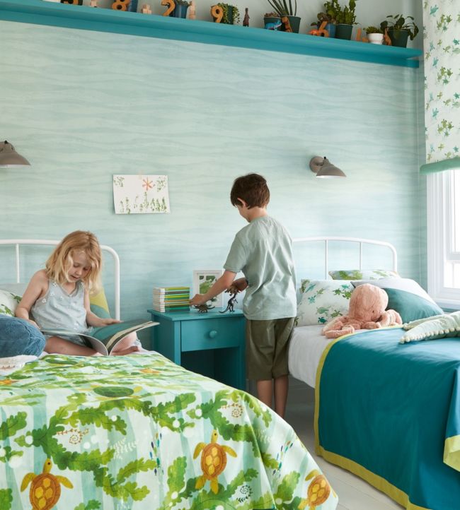 Swish Nursery Room Wallpaper - Green