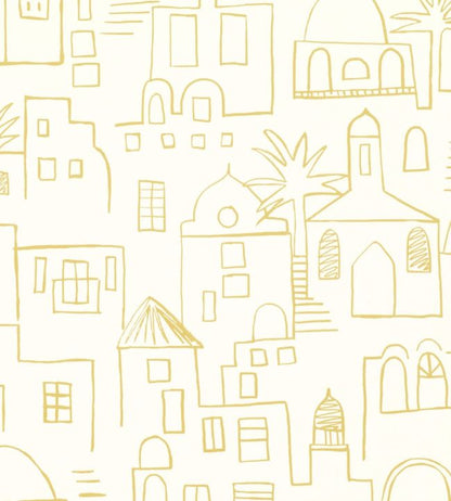 Teeny Santorini Nursery Wallpaper - Yellow