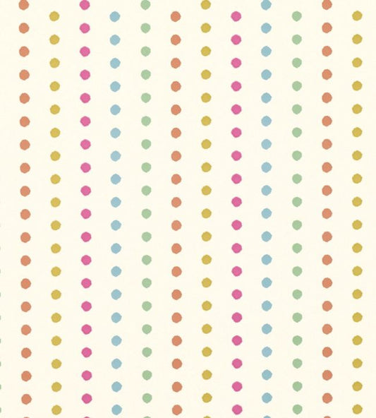 Dotty Nursery Wallpaper - Yellow