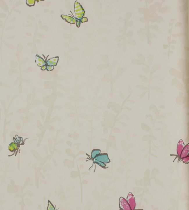 Butterfly Meadow Nursery Wallpaper - Cream
