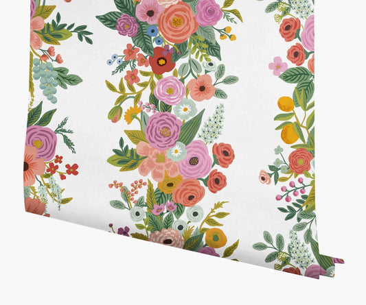 Garden Party Trellis Wallpaper - Multicolor - Rifle