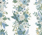 Garden Party Trellis Wallpaper - Blue - Rifle