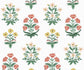 Mughal Rose Wallpaper - Multicolor - Rifle