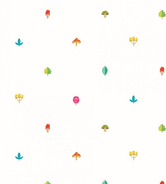 Forest Spot Nursery Wallpaper - Multicolor