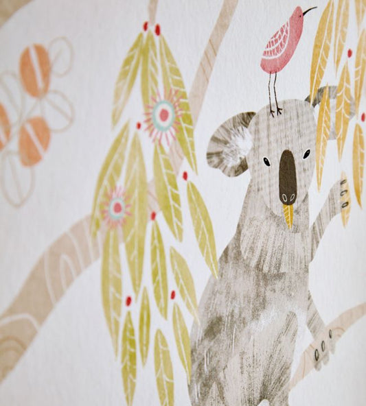 Kooka Koala Nursery Room Wallpaper 3 - Multicolor