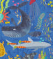 Beneath The Waves Nursery Wallpaper - Blue