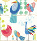Feather Fandango Nursery Wallpaper - Blue