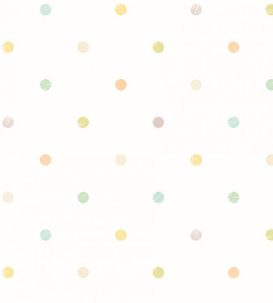 Doodle Spot Nursery Wallpaper - Multicolor