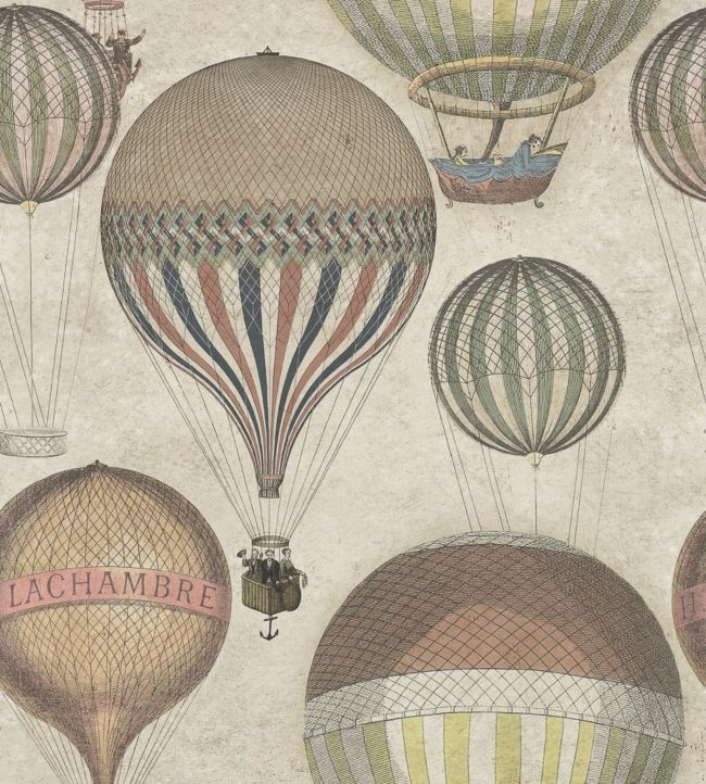 Hot Air Nursery Wallpaper - Multicolor